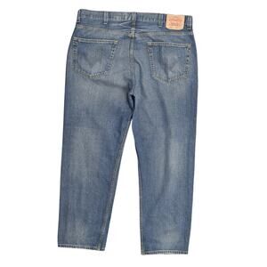 Levi's Men's Blue Straight Jeans 40W 32L 550 Relaxed Fit Light Wash